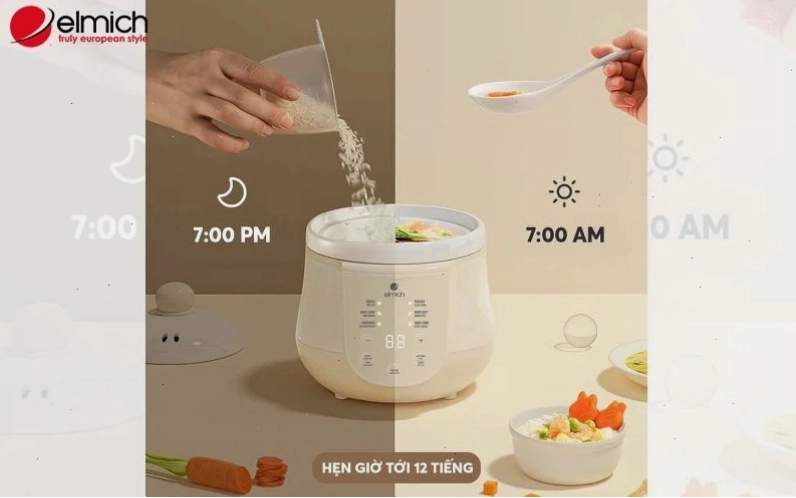 Chế độ hẹn giờ của nồi nấu chậm