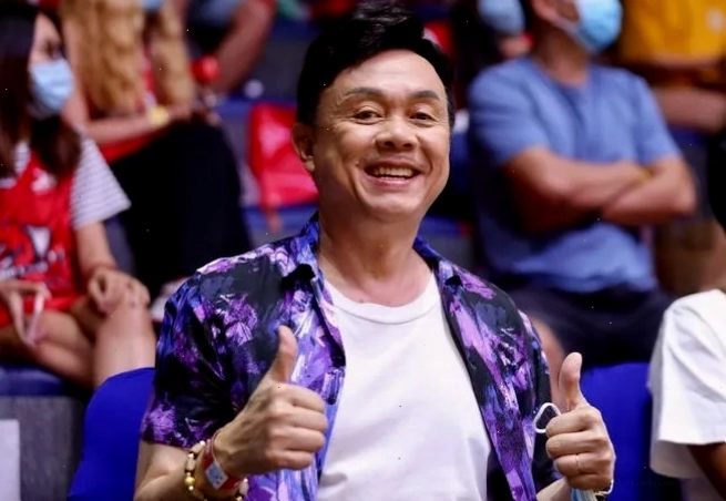 Chí Tài và bà xã Phương Loan