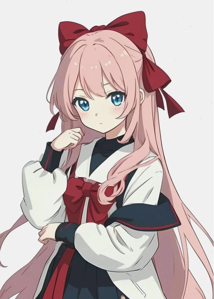 Cô gái anime dịu dàng trong bộ trang phục dạo phố