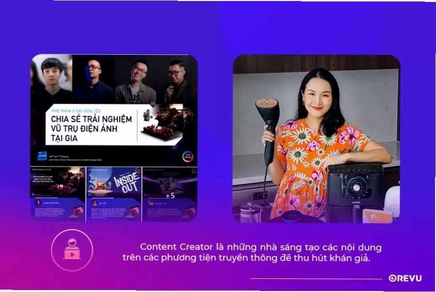 Content Creator là những nhà sáng tạo các nội dung trên các phương tiện truyền thông để thu hút khán giả