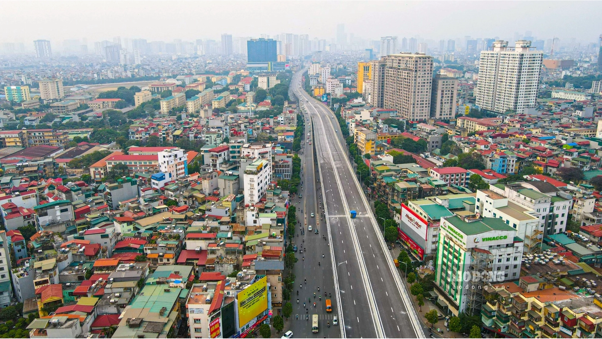 Dự án đường Vành đai 2 giúp giảm tải cho khu vực Ngã Tư Vọng