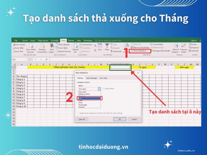 Giao diện một mẫu bảng chấm công Excel tự động hiển thị thông tin nhân viên và trạng thái làm việc
