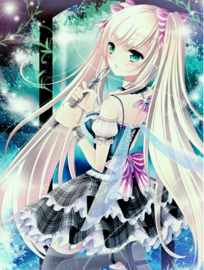 Hình ảnh anime cô gái lạnh lùng với đôi mắt xanh biếc