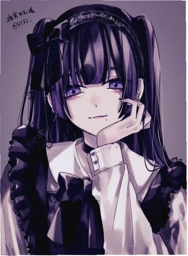 Hình ảnh avatar anime nữ cute nhưng vẫn toát lên vẻ lạnh lùng