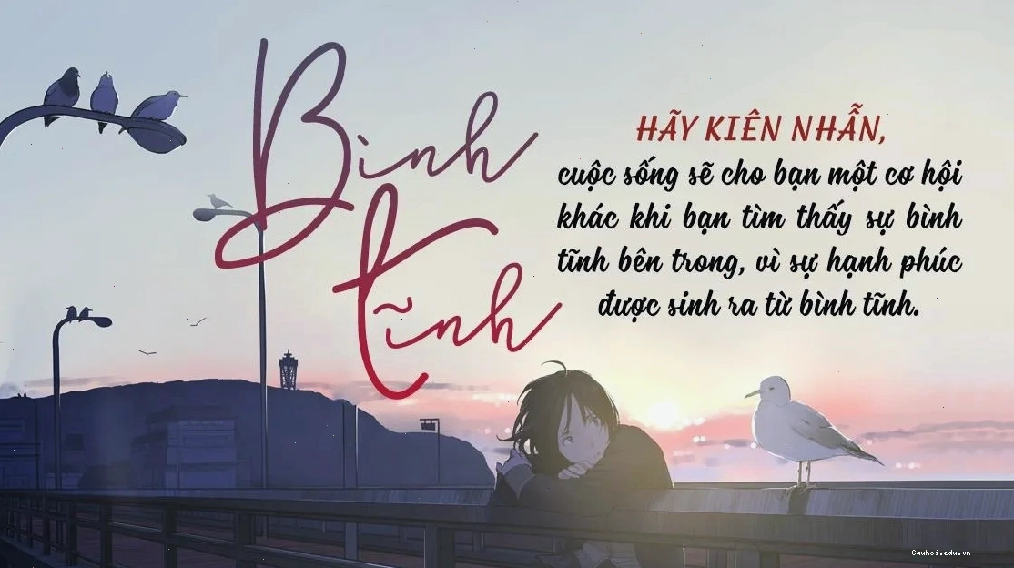Hình ảnh bình tĩnh đối diện với thử thách, giữ vững tinh thần