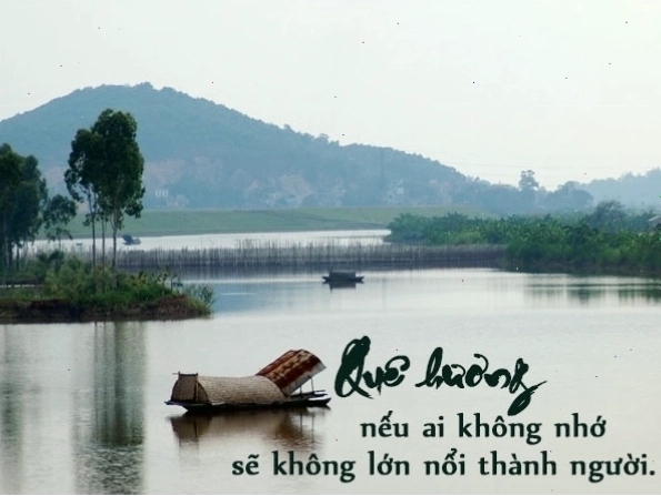 Hình ảnh con đường quê gợi nỗi nhớ quê hương