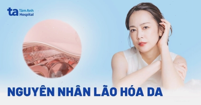 Hình ảnh minh họa da bị lão hóa do tác động của tia UV
