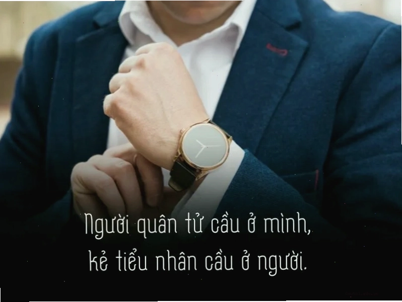 Hình ảnh minh họa về sự đối lập giữa người quân tử và kẻ tiểu nhân