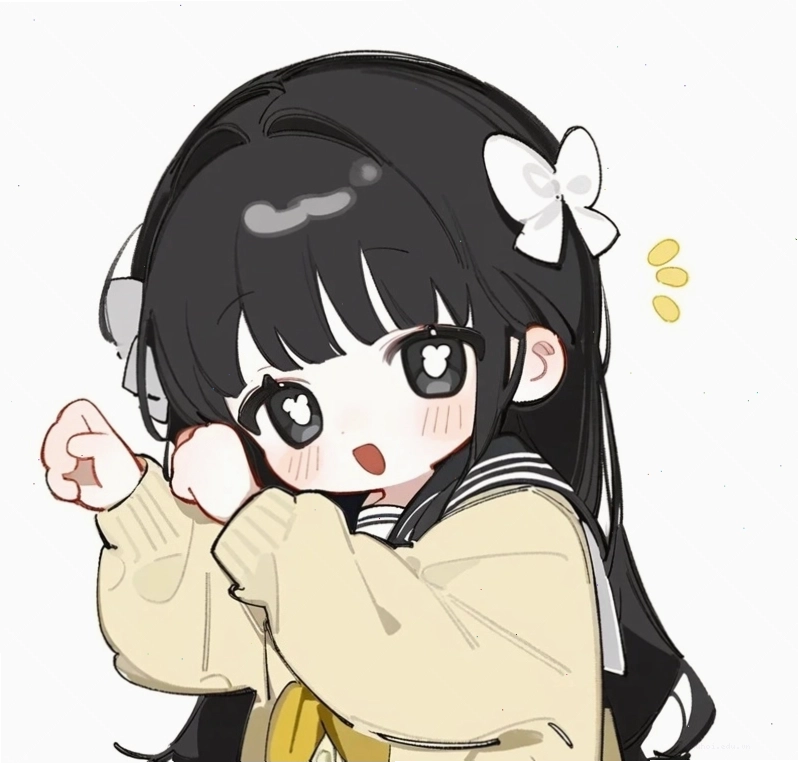 Hình chibi bé gái 3 dịu dàng và nữ tính