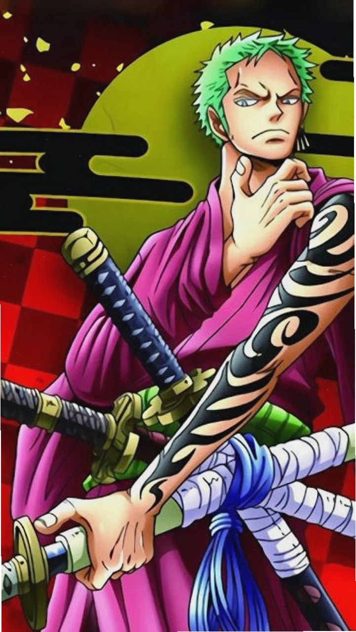 Hình Zoro ngầu trong tư thế tấn công