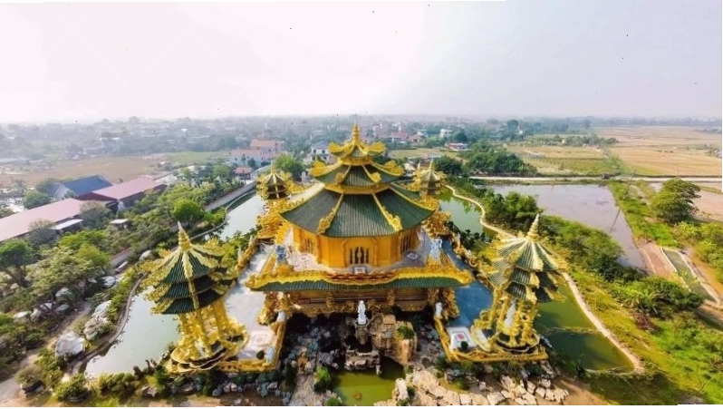Không gian thanh tịnh giữa làng quê Bắc Bộ tại Chùa Phúc Lâm