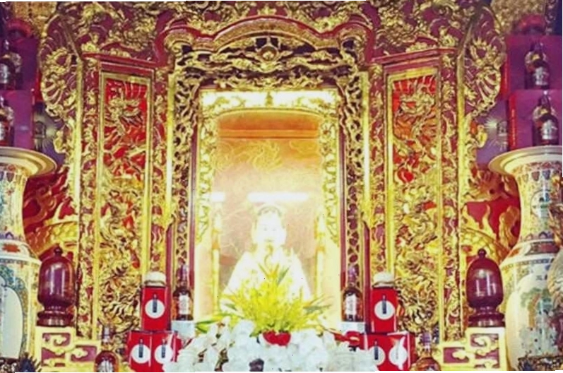 Không gian thờ Quan Lớn Đệ Tam của Đền Tam Phủ
