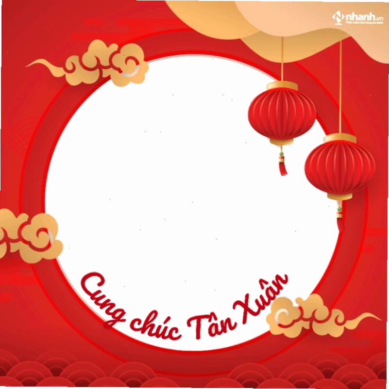 Khung avatar Facebook Tết