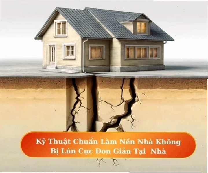 Kỹ thuật chuẩn làm nền nhà không bị lún với máy đầm chuyên dụng