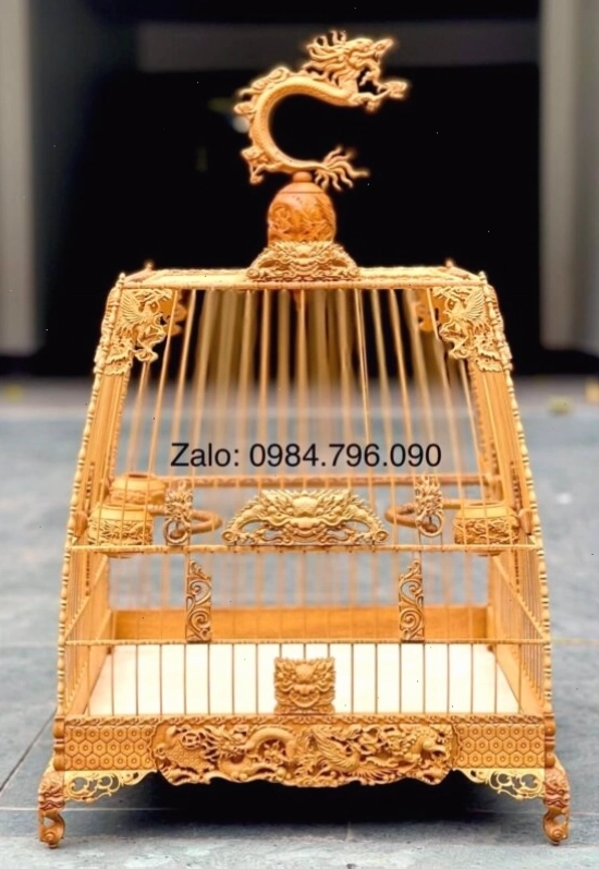 Lồng chim chào mào Thái đấu kiểu dáng hiện đại
