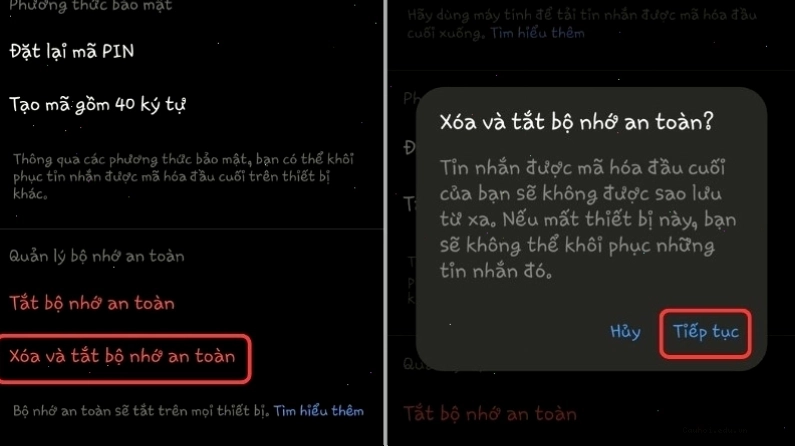 Mã hóa đầu cuối trên Messenger