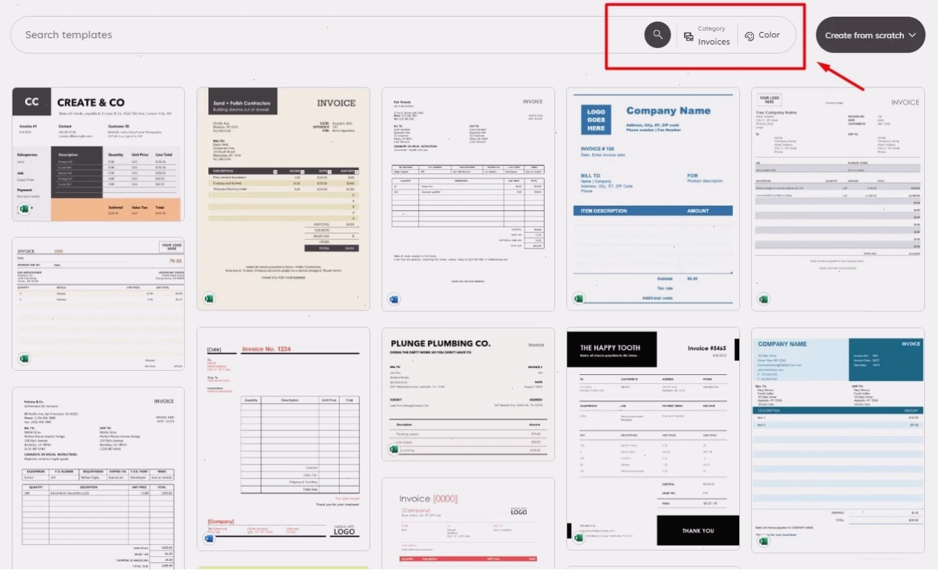 Mẫu hóa đơn bán hàng đơn giản trên Excel