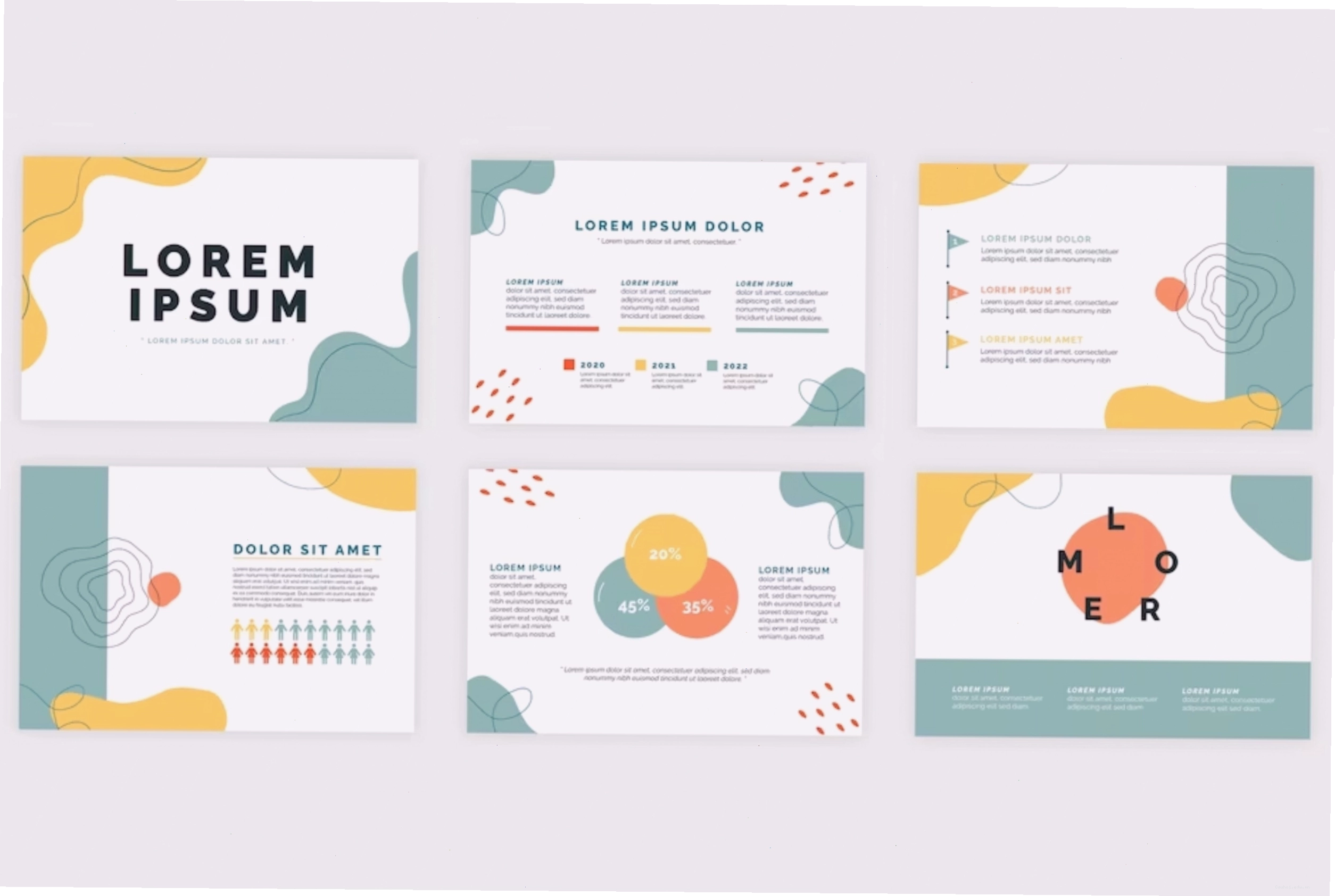 Mẫu template proposal ấn tượng với thiết kế đồ họa bắt mắt