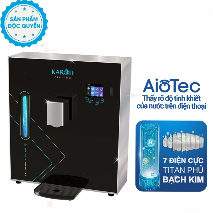 Máy lọc nước Karofi DA8 Premium cung cấp nguồn nước uống sạch