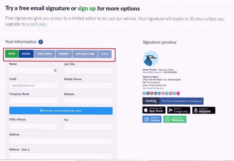 Minh họa cách tạo chữ ký email đơn giản với các thông tin cơ bản