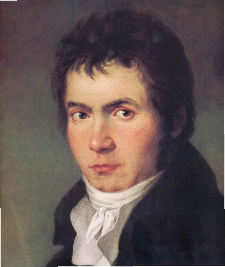 Nhạc sĩ Beethoven trong một khoảnh khắc sáng tác