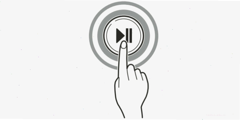 Nhấn nút Khởi Động/Tạm Dừng để máy sấy LG bắt đầu hoạt động