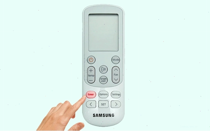 Nút Timer giúp hẹn giờ dễ dàng cho điều hòa Samsung