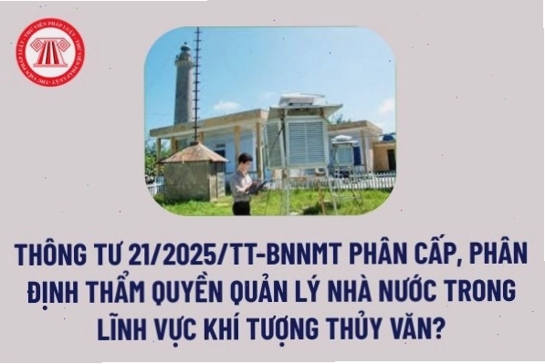Quản lý nhà nước trong lĩnh vực khí tượng thủy văn