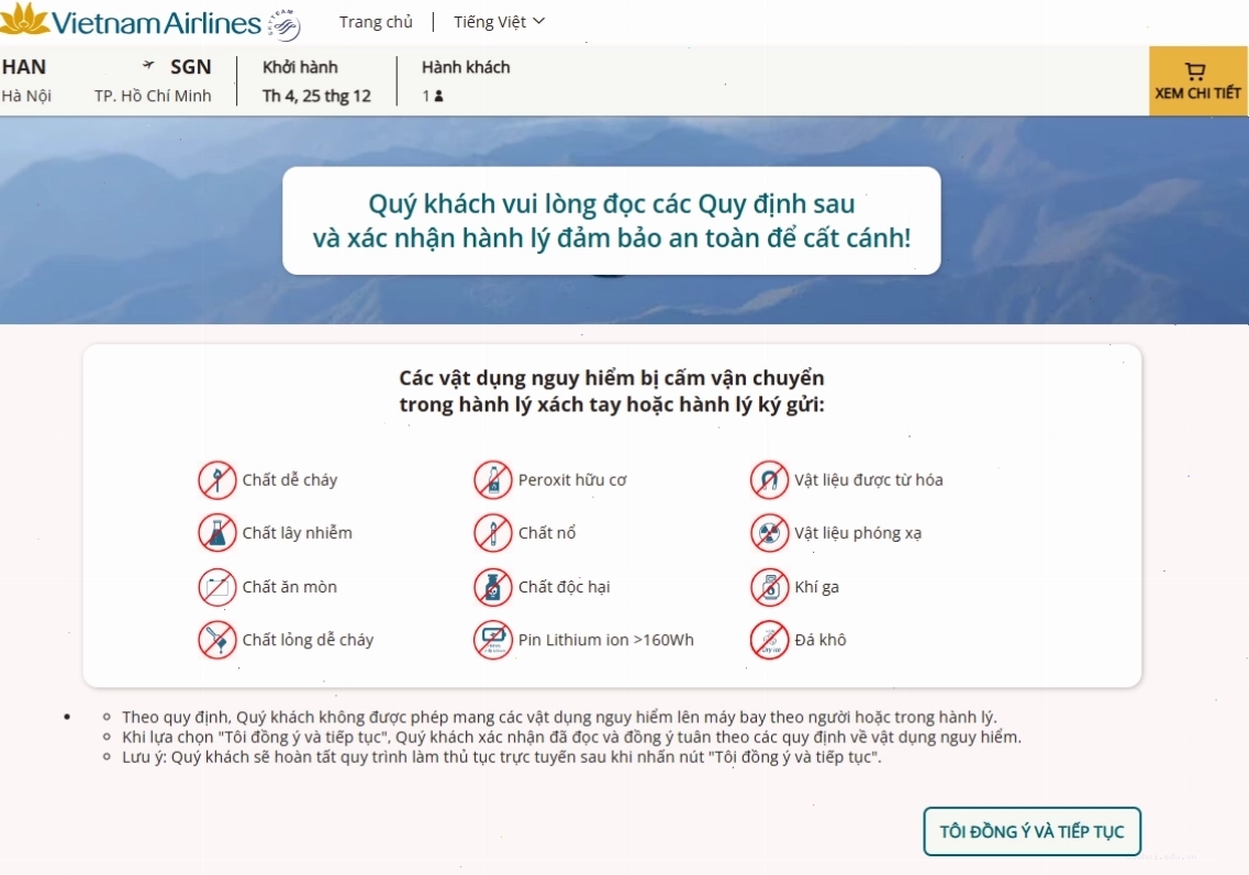 Quầy hỗ trợ làm thủ tục tại sân bay Vietnam Airlines