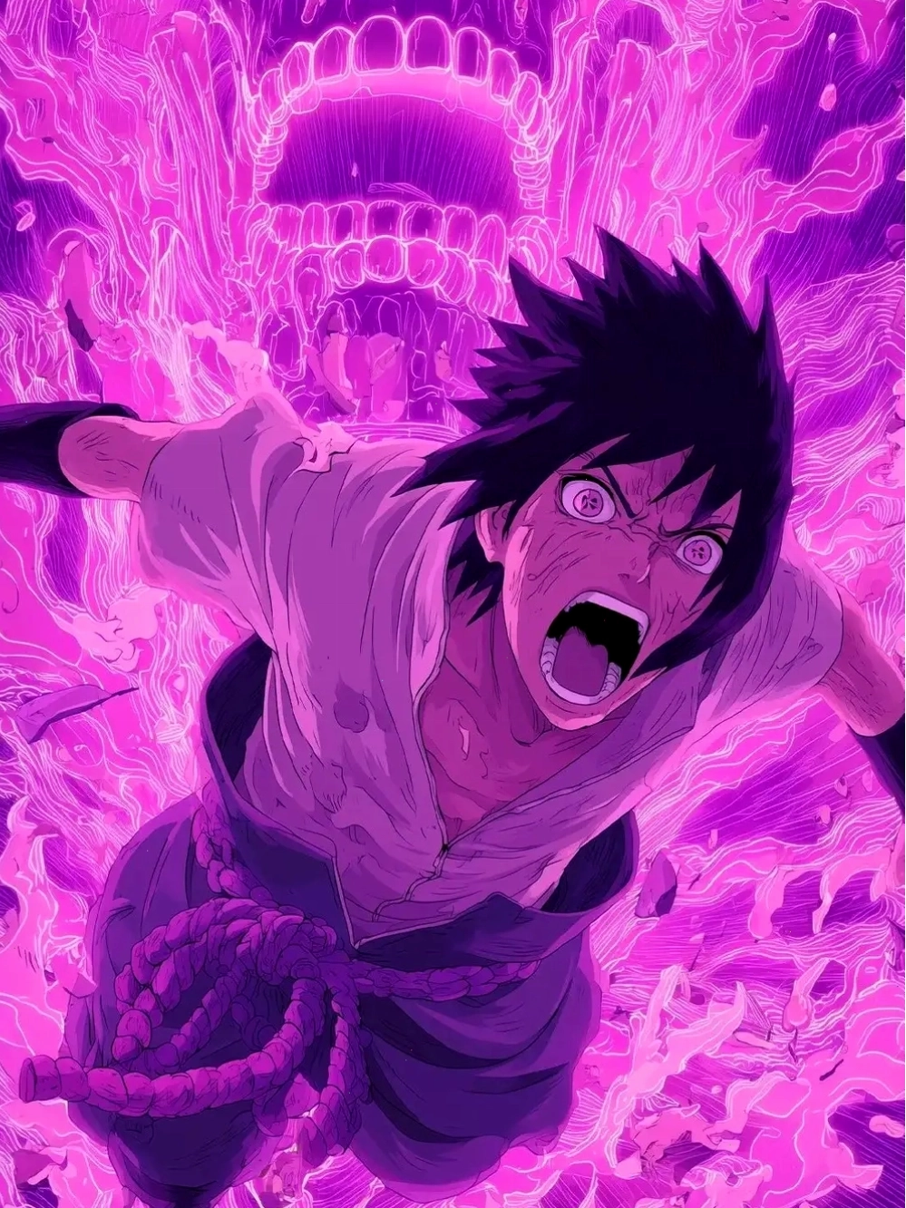 Sasuke và biểu cảm ngầu trong trang phục mới