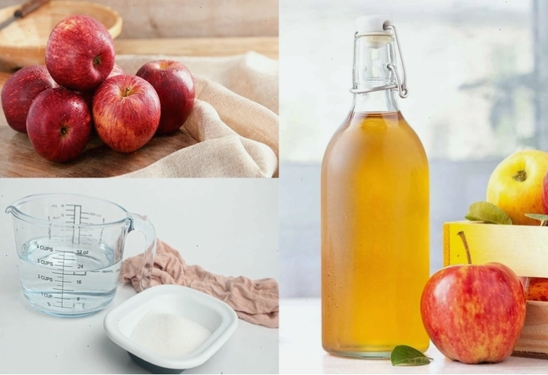 Sơ chế táo bằng cách rửa sạch và thái lát