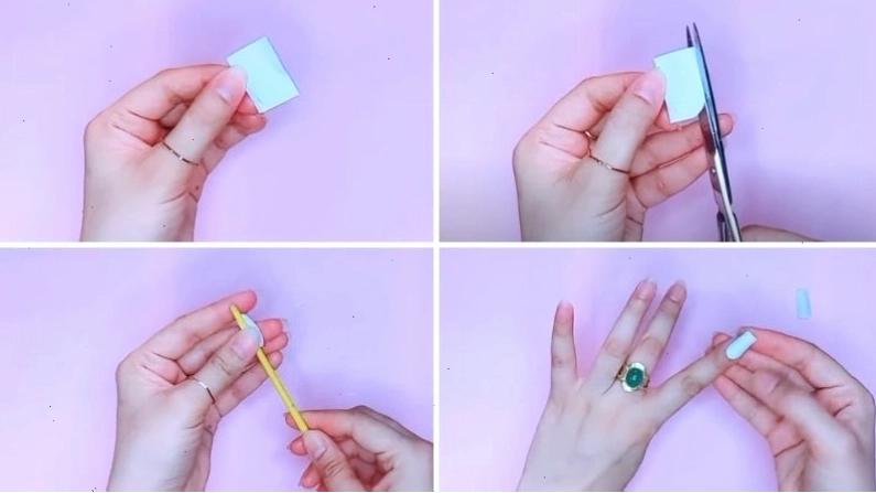 Tạo khuôn móng tay giả từ giấy