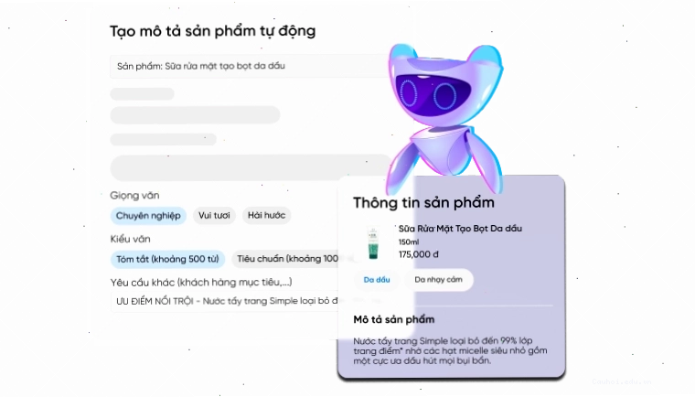 Tạo mô tả sản phẩm tự động với AI