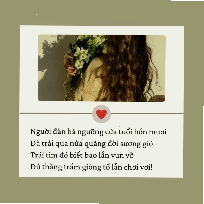 Thơ ca ngợi vẻ đẹp và tâm hồn người phụ nữ tuổi 40