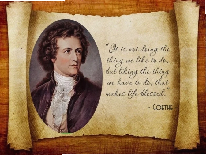 Tranh vẽ khắc họa nhà văn Goethe