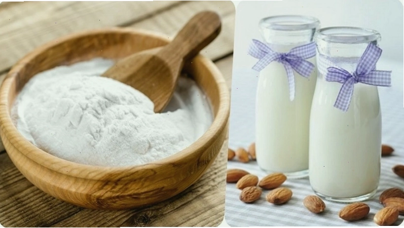 Trị thâm đầu gối bằng baking soda và sữa chua