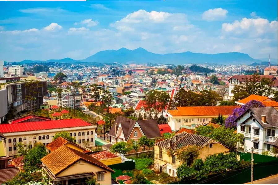 Cảnh đẹp Đà Lạt trong hoàng hôn