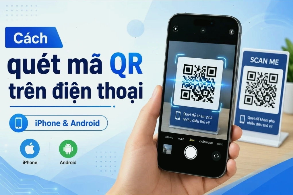 Sử dụng mã QR để truy cập nhanh thông tin thời tiết