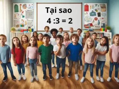 Giải mã câu đố tại sao 4 chia 3 bằng 2