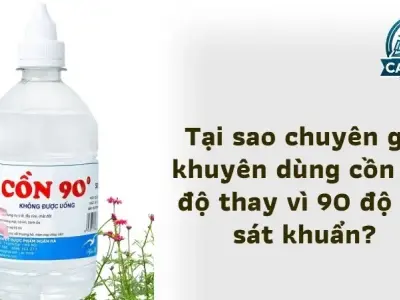 Tại sao chuyên gia khuyên không nên dùng cồn 90 độ để sát khuẩn?