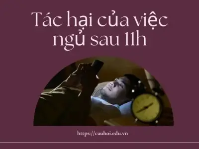 Tác hại ngủ sau 11h - Những dấu hiệu cảnh báo bạn nên chú ý