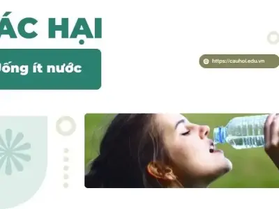 Tác hại uống ít nước - Ảnh hưởng đến sức khỏe ra sao?