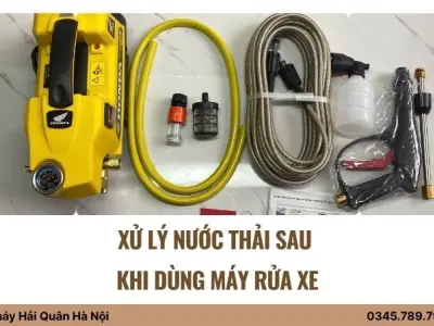 Hướng dẫn xử lý nước thải sau khi dùng máy rửa xe
