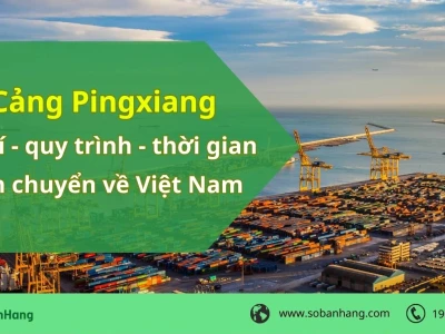 Cảng Pingxiang ở đâu? Thông tin chi tiết về hành trình hàng hóa về Việt Nam