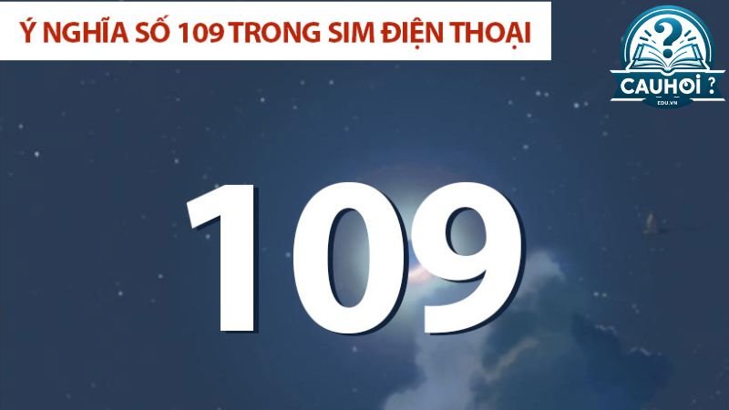 Ý nghĩa số 109 trong số sim điện thoại