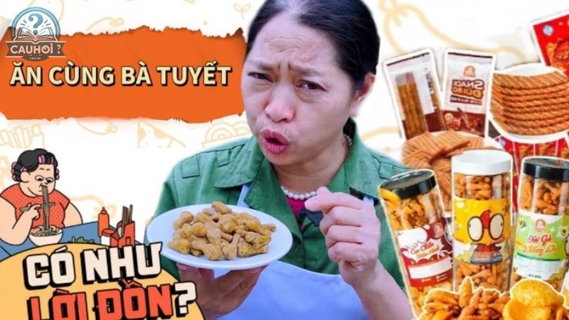 Cửa hàng sản xuất đồ ăn vặt của bà Tuyết ở đâu?