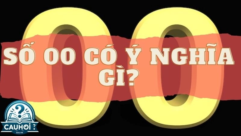 Số 00 có ý nghĩa gì?