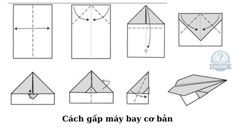 Hướng dẫn gấp máy bay cơ bản