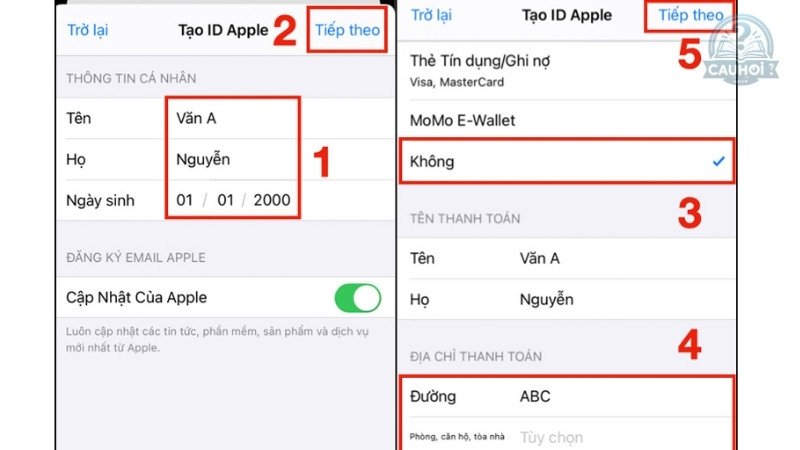 Quy trình tạo tài khoản iCloud