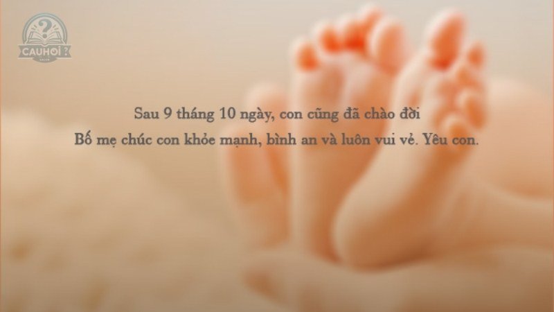 lời chúc mừng gia đình có thành viên mới1